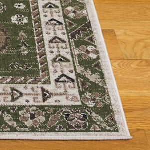 Safavieh Bayside Large Rectangle Area Rug - Elegant Turkish Design In Ivory With Blue And Pink Hues Green ,Beige Polyester Bay118w-8