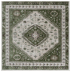 Safavieh Bayside Large Rectangle Area Rug - Elegant Turkish Design In Ivory With Blue And Pink Hues Green ,Beige Polyester Bay118w-8