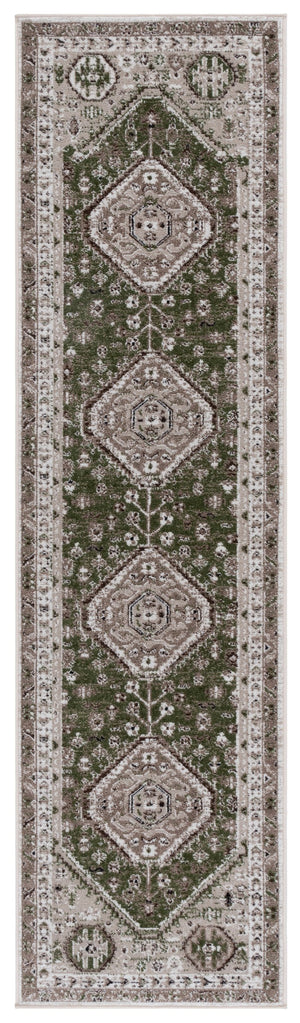 Safavieh Bayside Large Rectangle Area Rug - Elegant Turkish Design In Ivory With Blue And Pink Hues Green ,Ivory Polyester Bay118x-9