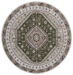Safavieh Bayside Large Rectangle Area Rug - Elegant Turkish Design In Ivory With Blue And Pink Hues Green ,Ivory Polyester Bay118x-9