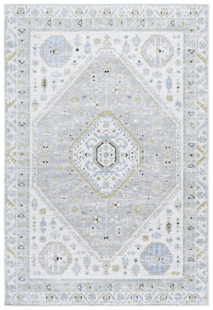 Safavieh Bayside Large Rectangle Area Rug - Elegant Turkish Design In Ivory With Blue And Pink Hues Green ,Grey Polyester Bay118y-8