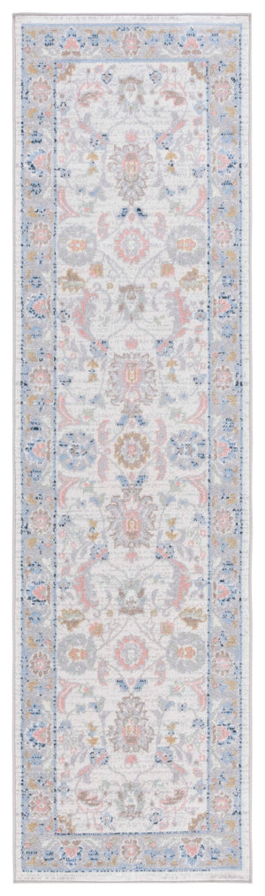 Safavieh Bayside Traditional Area Rug - Exquisite Turkish Design With Floral Patterns For Timeless Elegance Beige ,Blue Polyester Bay120b-5r