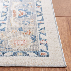 Safavieh Bayside Traditional Area Rug - Exquisite Turkish Design With Floral Patterns For Timeless Elegance Beige ,Blue Polyester Bay120b-5r