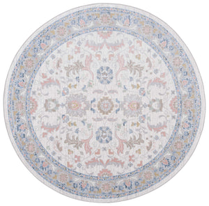 Safavieh Bayside Traditional Area Rug - Exquisite Turkish Design With Floral Patterns For Timeless Elegance Beige ,Blue Polyester Bay120b-5r