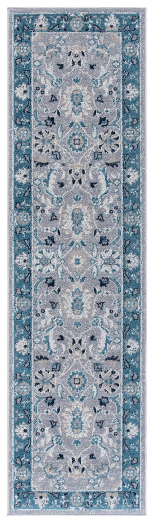 Safavieh Bayside Area Rug - Elegant Runner With Traditional Style And Modern Craftsmanship For Hallways Blue ,Grey Polyester Bay120m-28