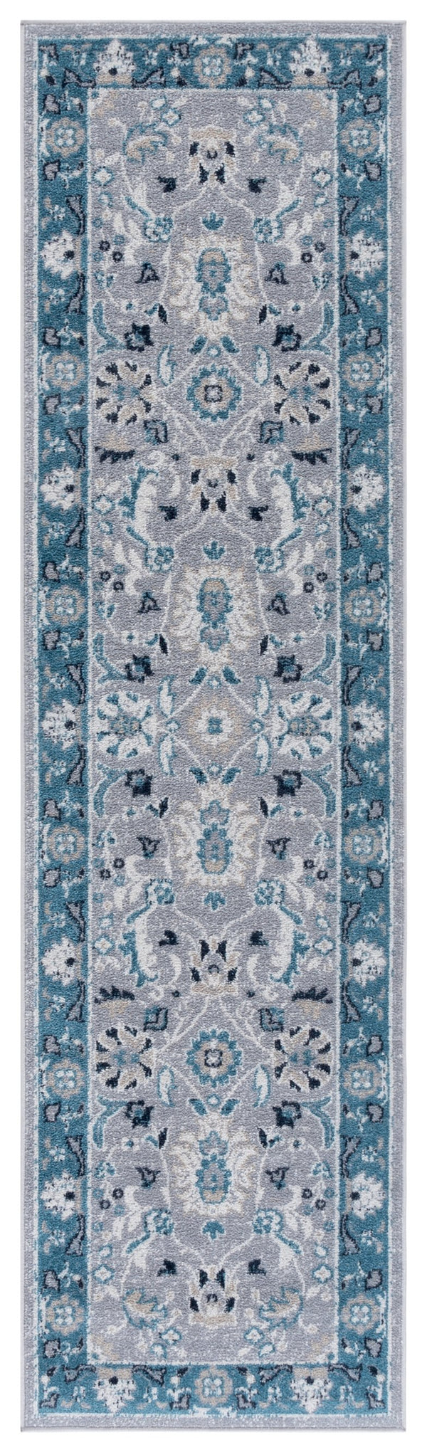 Safavieh Bayside Area Rug - Elegant Runner With Traditional Style And Modern Craftsmanship For Hallways Blue ,Grey Polyester Bay120m-28