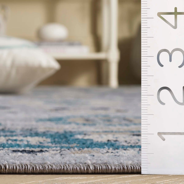 Safavieh Bayside Area Rug - Elegant Runner With Traditional Style And Modern Craftsmanship For Hallways Blue ,Grey Polyester Bay120m-5