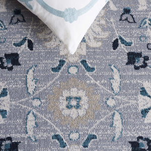 Safavieh Bayside Area Rug - Elegant Runner With Traditional Style And Modern Craftsmanship For Hallways Blue ,Grey Polyester Bay120m-5