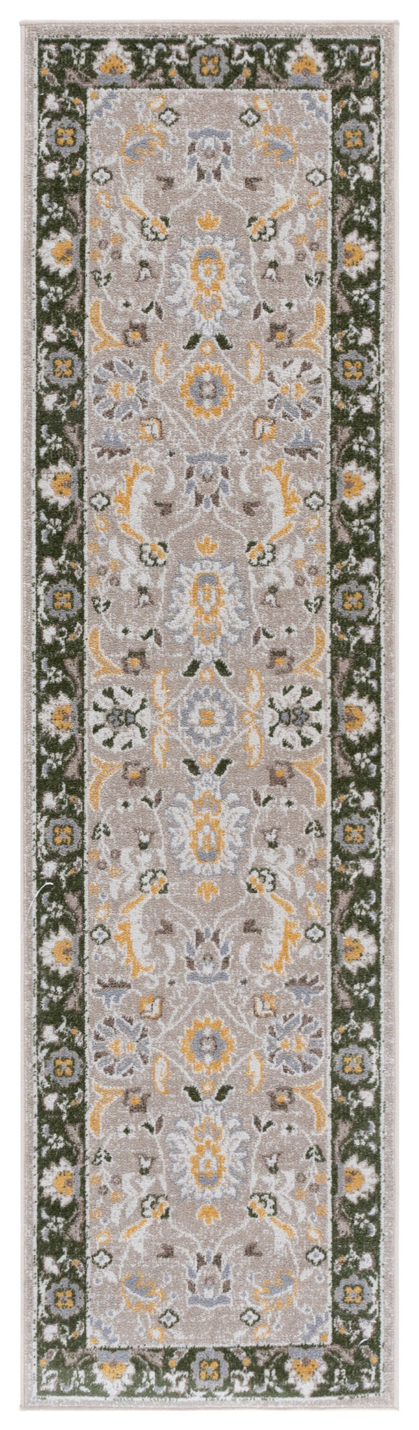 Safavieh Bayside Traditional Area Rug - Exquisite Turkish Design With Floral Patterns For Timeless Elegance Green ,Beige Polyester Bay120y-9