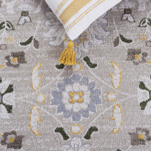 Safavieh Bayside Area Rug - Elegant Runner With Traditional Style And Modern Craftsmanship For Hallways Green ,Beige Polyester Bay120y-5