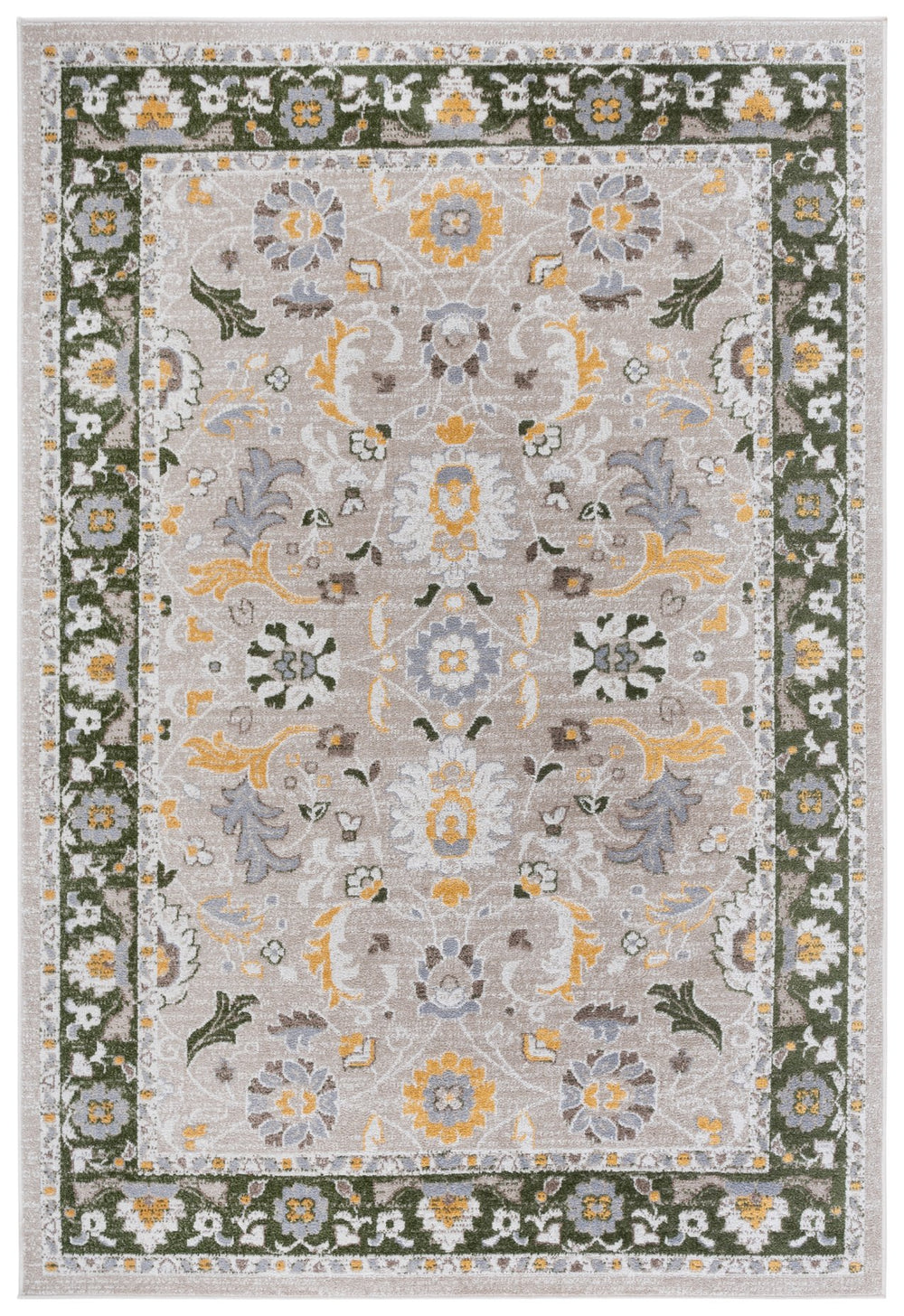 Safavieh Bayside Area Rug - Elegant Runner With Traditional Style And Modern Craftsmanship For Hallways Green ,Beige Polyester Bay120y-5