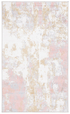 Safavieh Bayside Modern Area Rug - Elegant Ivory And Grey Pink Design, Durable, Washable, Oeko-tex Certified Ivory ,Grey Pink Polyester Bay128a-3r