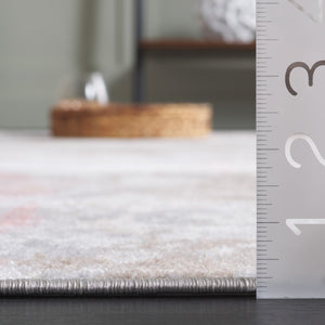 Safavieh Bayside Modern Area Rug - Elegant Ivory And Grey Pink Design, Durable, Washable, Oeko-tex Certified Ivory ,Grey Pink Polyester Bay128a-3r