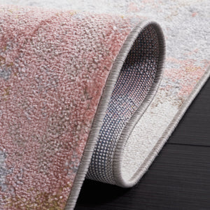 Safavieh Bayside Modern Area Rug - Elegant Ivory And Grey Pink Design, Durable, Washable, Oeko-tex Certified Ivory ,Grey Pink Polyester Bay128a-3r