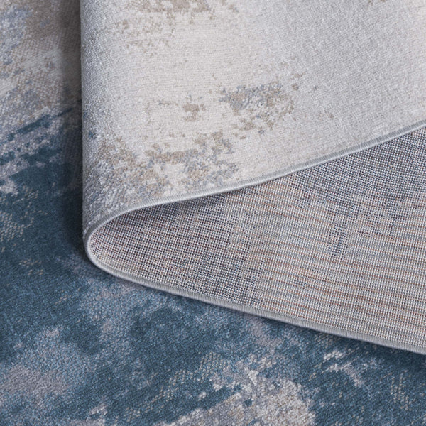 Safavieh Bayside 2ft 2in By 8ft Turkish Area Rug - Elegant Power-loomed Design In Timeless Blue And Grey Tones Blue ,Grey Polyester Bay128m-5