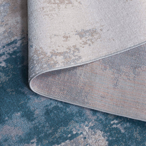 Safavieh Bayside Modern Area Rug: Luxurious Oversized Design With Abstract Patterns For Stylish Homes Blue ,Grey Polyester Bay128m-4