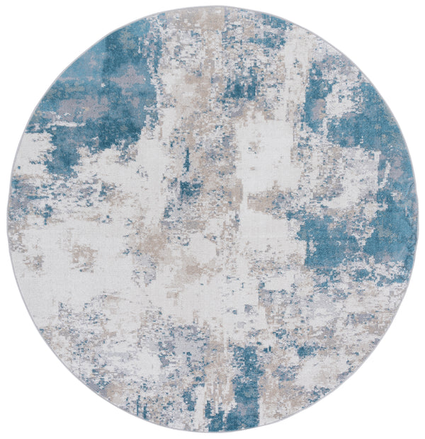 Safavieh Bayside Modern Area Rug: Luxurious Oversized Design With Abstract Patterns For Stylish Homes Blue ,Grey Polyester Bay128m-4
