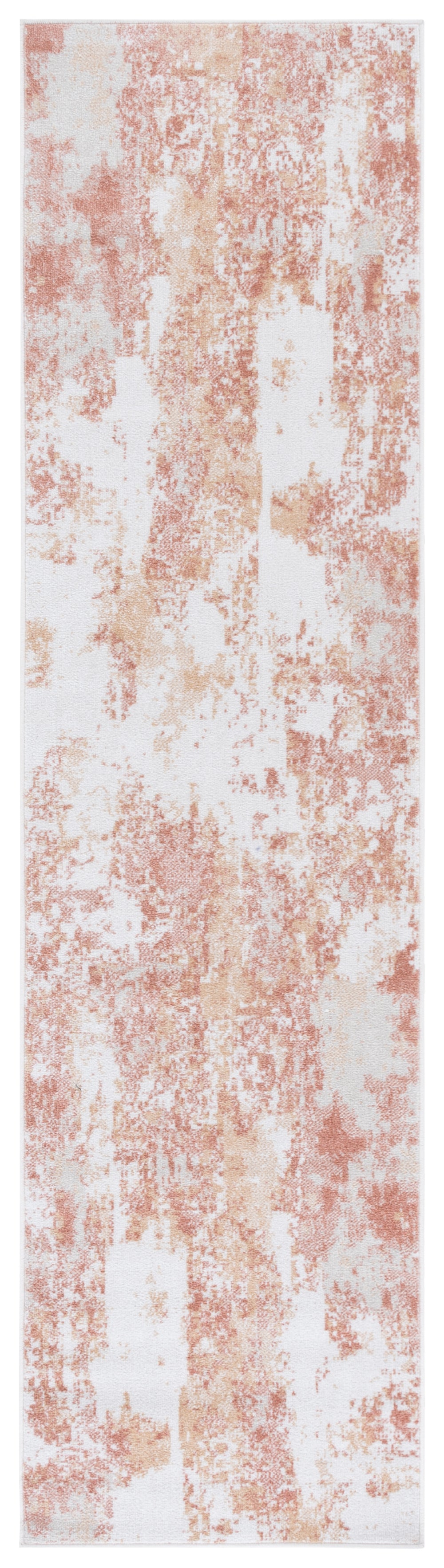 Safavieh Bayside Modern Area Rug: Luxurious Oversized Design With Abstract Patterns For Stylish Homes Ivory ,Orange Beige Polyester Bay128p-4