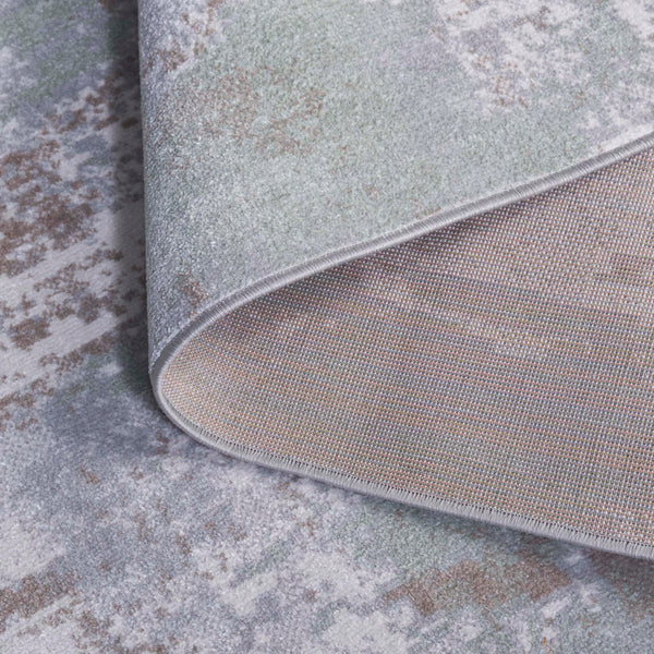 Safavieh Bayside 2ft 2in By 8ft Turkish Area Rug - Elegant Power-loomed Design In Timeless Blue And Grey Tones Green ,Ivory Polyester Bay128w-5