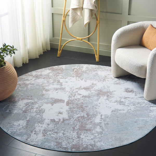 Safavieh Bayside Modern Area Rug: Luxurious Oversized Design With Abstract Patterns For Stylish Homes Green ,Ivory Polyester Bay128w-4