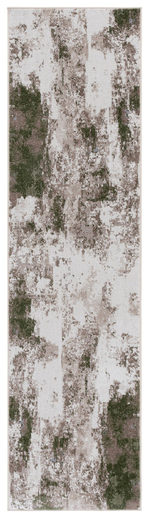 Safavieh Bayside 2ft 2in By 8ft Turkish Area Rug - Elegant Power-loomed Design In Timeless Blue And Grey Tones Ivory ,Green Polyester Bay128x-28