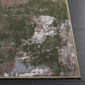 Safavieh Bayside 2ft 2in By 8ft Turkish Area Rug - Elegant Power-loomed Design In Timeless Blue And Grey Tones Ivory ,Green Polyester Bay128x-5