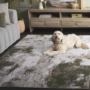 Safavieh Bayside 2ft 2in By 8ft Turkish Area Rug - Elegant Power-loomed Design In Timeless Blue And Grey Tones Ivory ,Green Polyester Bay128x-5