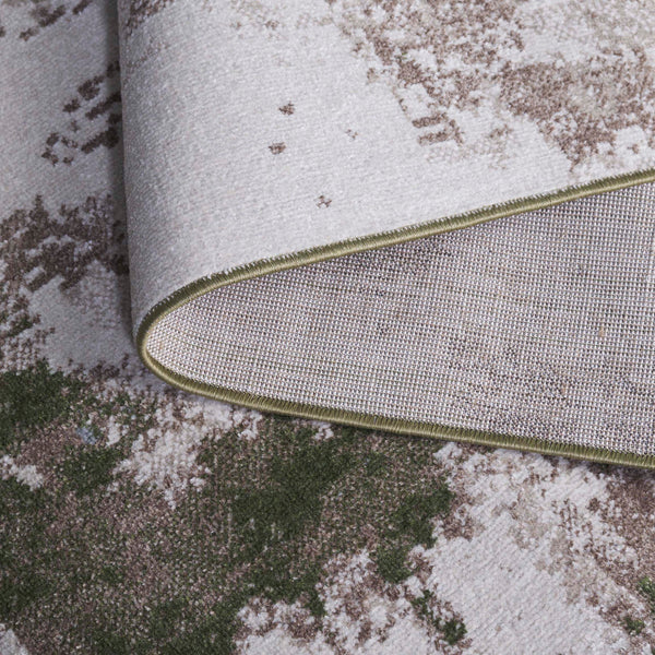 Safavieh Bayside Modern Area Rug: Luxurious Oversized Design With Abstract Patterns For Stylish Homes Ivory ,Green Polyester Bay128x-8