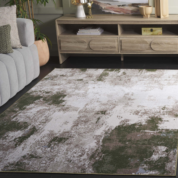 Safavieh Bayside 2ft 2in By 8ft Turkish Area Rug - Elegant Power-loomed Design In Timeless Blue And Grey Tones Ivory ,Green Polyester Bay128x-5