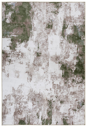 Safavieh Bayside Modern Area Rug: Luxurious Oversized Design With Abstract Patterns For Stylish Homes Ivory ,Green Polyester Bay128x-8