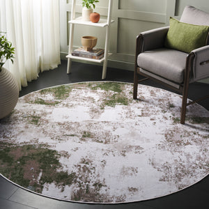 Safavieh Bayside Modern Area Rug: Luxurious Oversized Design With Abstract Patterns For Stylish Homes Ivory ,Green Polyester Bay128x-8