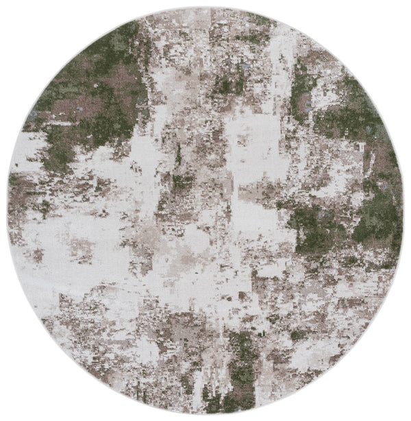 Safavieh Bayside Modern Area Rug: Luxurious Oversized Design With Abstract Patterns For Stylish Homes Ivory ,Green Polyester Bay128x-8