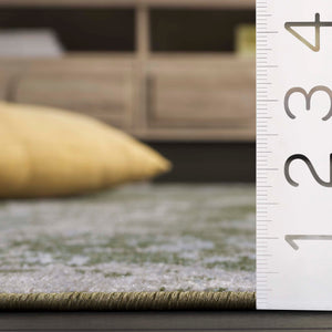 Safavieh Bayside 2ft 2in By 8ft Turkish Area Rug - Elegant Power-loomed Design In Timeless Blue And Grey Tones Green ,Grey Polyester Bay128y-5