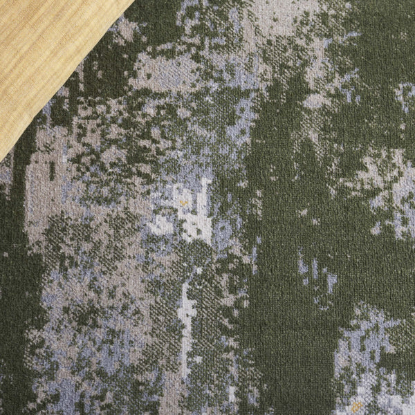 Safavieh Bayside 2ft 2in By 8ft Turkish Area Rug - Elegant Power-loomed Design In Timeless Blue And Grey Tones Green ,Grey Polyester Bay128y-5