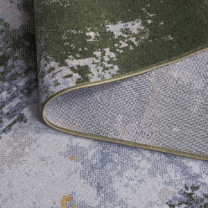 Safavieh Bayside Modern Area Rug: Luxurious Oversized Design With Abstract Patterns For Stylish Homes Green ,Grey Polyester Bay128y-9