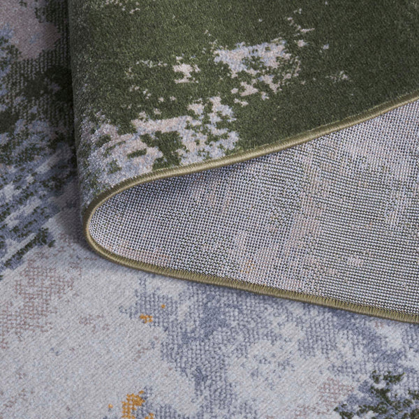 Safavieh Bayside Modern Area Rug: Luxurious Oversized Design With Abstract Patterns For Stylish Homes Green ,Grey Polyester Bay128y-9