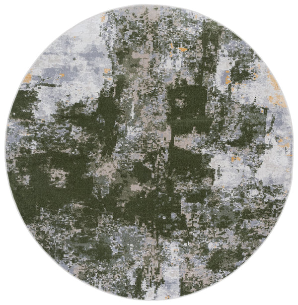 Safavieh Bayside 2ft 2in By 8ft Turkish Area Rug - Elegant Power-loomed Design In Timeless Blue And Grey Tones Green ,Grey Polyester Bay128y-7r