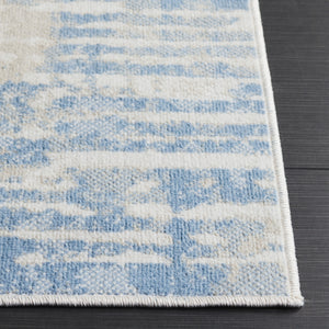Safavieh Bayside Area Rug - Luxurious Modern Design In Chic Ivory And Blue For Contemporary Home Decor Ivory ,Blue Polyester Bay132m-9