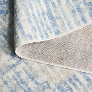 Safavieh Bayside Area Rug - Luxurious Modern Design In Chic Ivory And Blue For Contemporary Home Decor Ivory ,Blue Polyester Bay132m-9