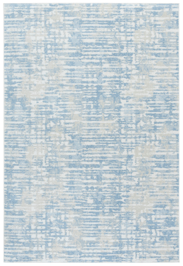 Safavieh Bayside Area Rug - Luxurious Modern Design In Chic Ivory And Blue For Contemporary Home Decor Ivory ,Blue Polyester Bay132m-9