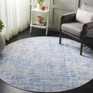 Safavieh Bayside Area Rug - Luxurious Modern Design In Chic Ivory And Blue For Contemporary Home Decor Ivory ,Blue Polyester Bay132m-9