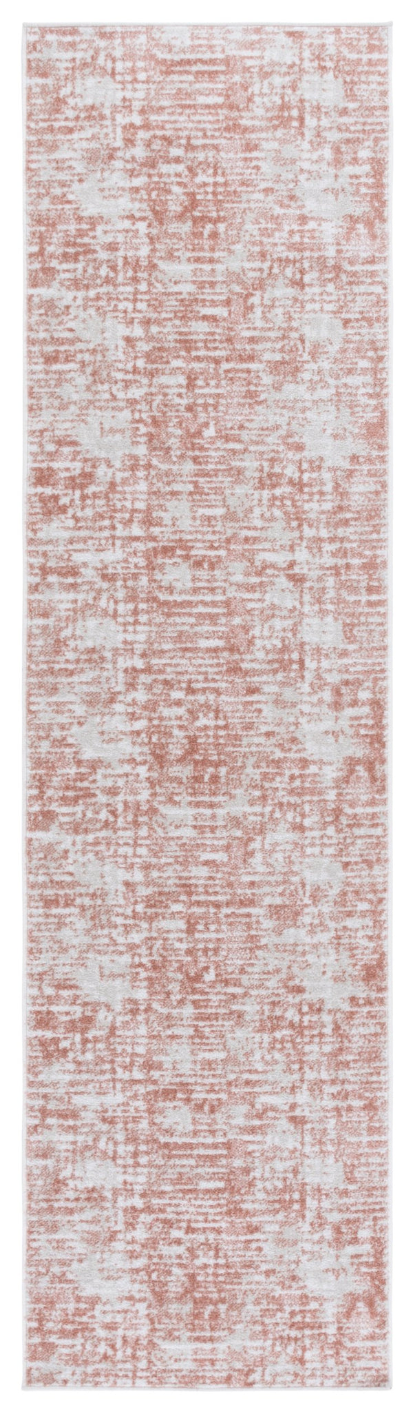 Safavieh Bayside Modern Abstract Runner Rug For Hallways - Durable, Soft, And Easy To Maintain, Made In Turkey Ivory ,Orange Beige Polyester Bay132p-28