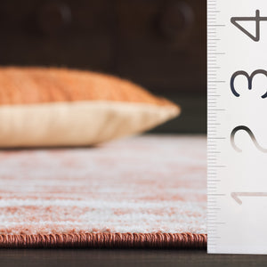 Safavieh Bayside Modern Abstract Runner Rug For Hallways - Durable, Soft, And Easy To Maintain, Made In Turkey Ivory ,Orange Beige Polyester Bay132p-5