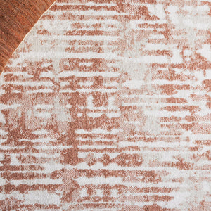 Safavieh Bayside Modern Abstract Runner Rug For Hallways - Durable, Soft, And Easy To Maintain, Made In Turkey Ivory ,Orange Beige Polyester Bay132p-5