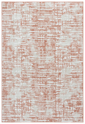 Safavieh Bayside Modern Abstract Runner Rug For Hallways - Durable, Soft, And Easy To Maintain, Made In Turkey Ivory ,Orange Beige Polyester Bay132p-5