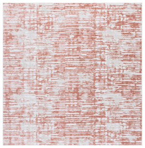 Safavieh Bayside Modern Abstract Runner Rug For Hallways - Durable, Soft, And Easy To Maintain, Made In Turkey Ivory ,Orange Beige Polyester Bay132p-7sq