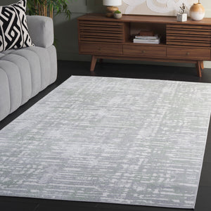 Safavieh Bayside Area Rug - Luxurious Modern Design In Chic Ivory And Blue For Contemporary Home Decor Green ,Grey Polyester Bay132y-7r