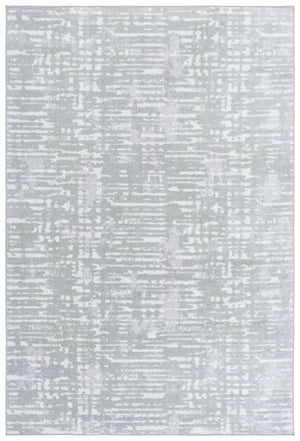 Safavieh Bayside Modern Abstract Runner Rug For Hallways - Durable, Soft, And Easy To Maintain, Made In Turkey Green ,Grey Polyester Bay132y-5