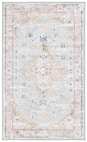Safavieh Bayside Exquisite Transitional Area Rug – Timeless Elegance With Durable Design For Stylish Spaces Sage ,Gold Polyester Bay134w-24