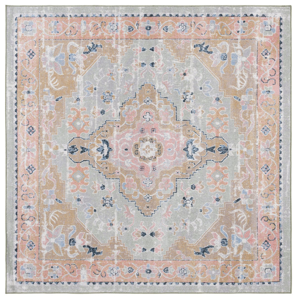 Safavieh Bayside Exquisite Transitional Area Rug – Timeless Elegance With Durable Design For Stylish Spaces Sage ,Gold Polyester Bay134w-24